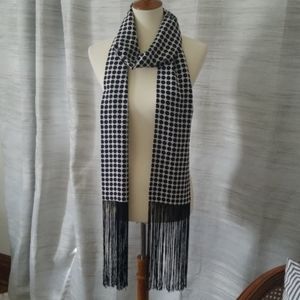 Banana Republic Navy & White Polka Dot Scarf